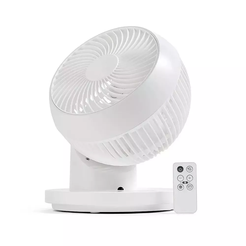 360-Degree Oscillating Tabletop Electric Fan with Remote Control and Timer