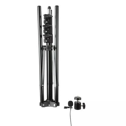 12 Inch LED Ring Light Kit with Adjustable Light Stand, Dual Phone Holders and Lavalier Microphone