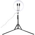 12 Inch LED Ring Light Kit with Adjustable Light Stand, Dual Phone Holders and Lavalier Microphone