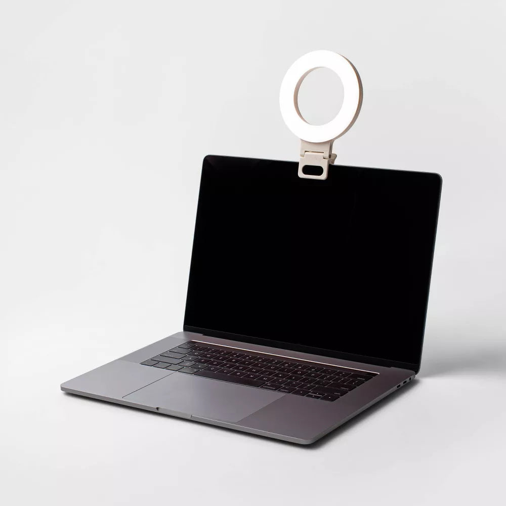 Clip-On Portable Conference Ring Light for Laptops, Phones and Tablets