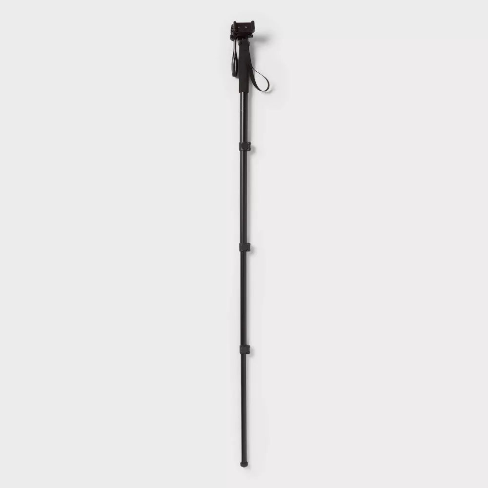 63 Inch Extendable Camera Monopod with 3-Way Panhead & Quick Release Plate