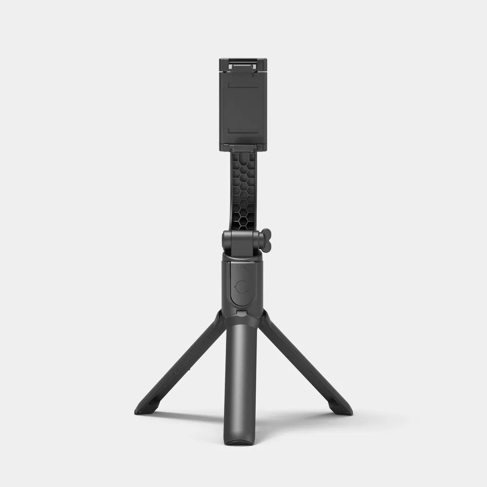 Extendable Bluetooth Selfie Stick with Built-In Stabilizer and Tripod Base for Smartphones