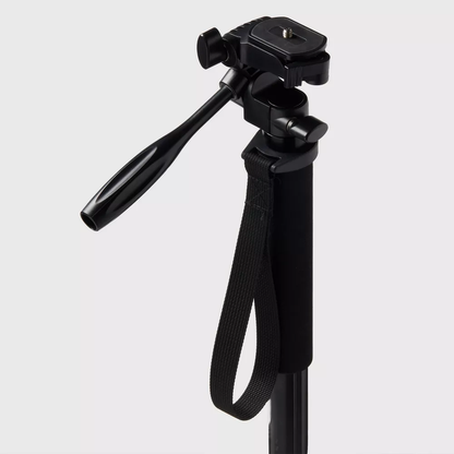 63 Inch Extendable Camera Monopod with 3-Way Panhead & Quick Release Plate