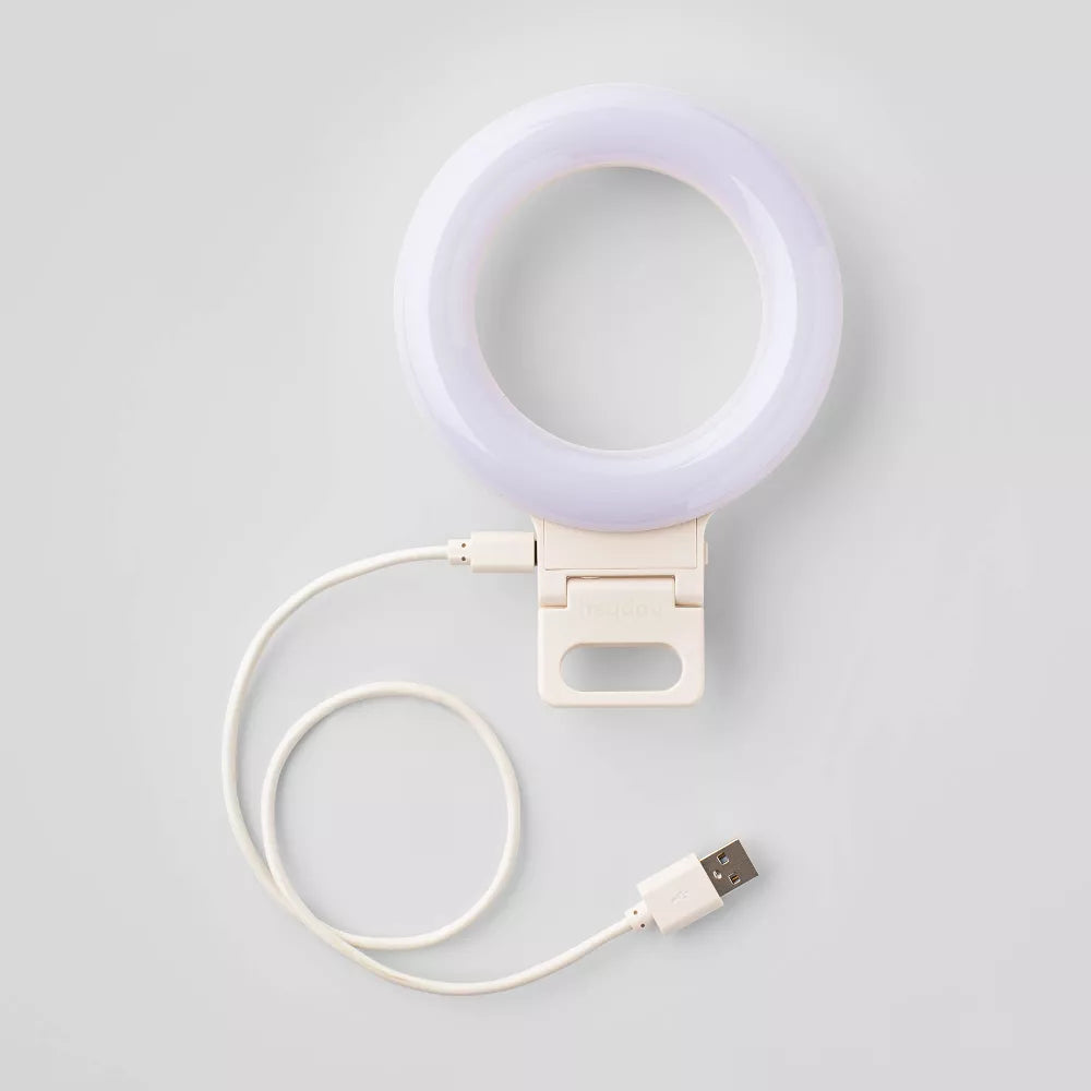 Clip-On Portable Conference Ring Light for Laptops, Phones and Tablets