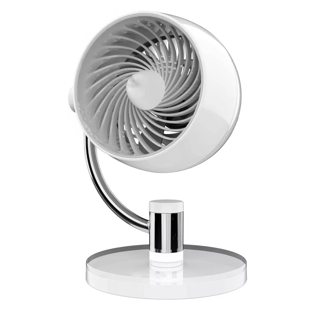 Adjustable Swivel Desk Electric Air Circulator Fan with Decorative Design Discs