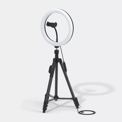 10 Inch LED Ring Light with Adjustable Tripod Stand and Bluetooth Remote Shutter