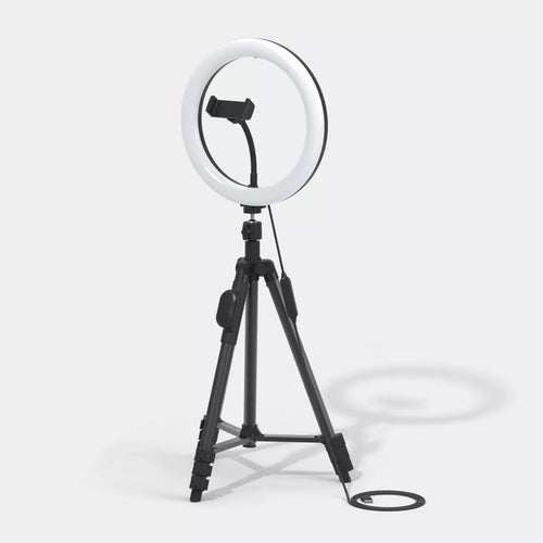 10 Inch LED Ring Light with Adjustable Tripod Stand and Bluetooth Remote Shutter